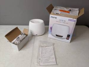 lot 140 image: iHome Aromatherapy Essential Oil Diffuser Alarm Clock with Sound Therapy - N