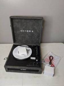 lot 144 image: Victrola Brooklyn 3-in-1 Bluetooth Turntable Record Player - N