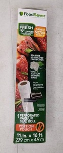lot 145 image: New FoodSaver Portion Pouch Vacuum-Seal Roll - N