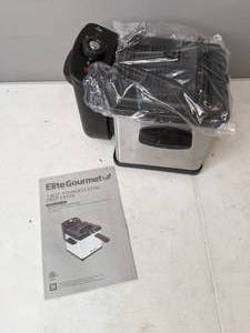 lot 89 image: Elite Gourmet 1.6 Quart, Electric Immersion Deep Fryer - N