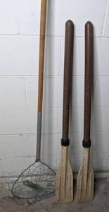 lot 374 image: Fishing Net, Pair of Oars - P