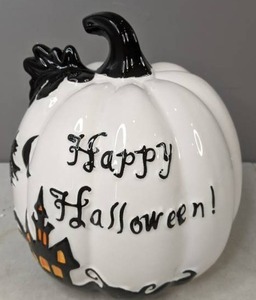 lot 270 image: National Tree Company 8 Dolomite Halloween Pumpkin - N