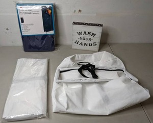 lot 279 image: Mixed Lot of LaundryClothing Aids and Fun Bathroom Sign - N