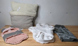 lot 306 image: Pet Collection (3) Koolaburra by UGG Outfits & (1) Dog Bed - N