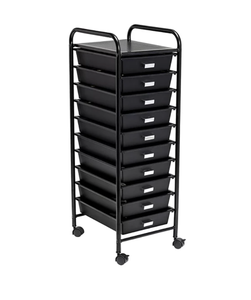 lot 53 image: New Honey-Can-Do 10-Drawer Rolling Storage Cart - N