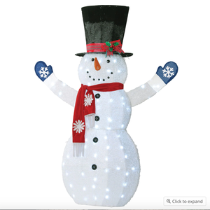 lot 179 image: National Tree Company Christmas 6 Snowman Decoration - N