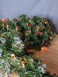 lot 281 image: New Collection of 4 National Tree Company Christmas Garland - N