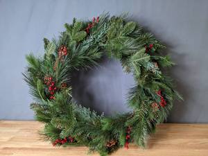 lot 285 image: New Collection of 4 National Tree Company Christmas Garland and More - N