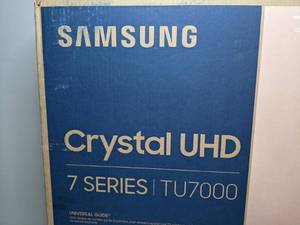lot 19 image: Brand New SAMSUNG 43 Class 4K Crystal UHD 2160P LED Smart TV with HDR UN43TU7000 - T