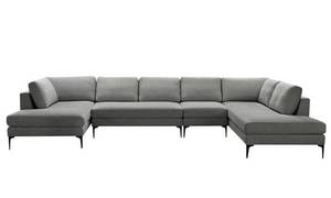 lot 104 image: Abbyson Furniture Lavina Armless Loveseat Pc Of Sectional (Armless Love Seat Only)