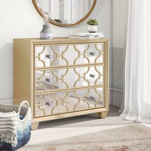lot 125 image: Mistana Tan Antonio 3 Drawer Dresser Model PSJ10028