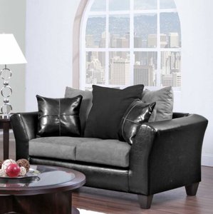 lot 131 image: Chelsea Home Gamma 63 Flared Arm Loveseat Model CHFC2280 (Need Cleaning)