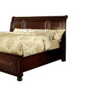 lot 137 image: Williams Home Furnishing Northville Brown Queen Size Bed ( Head Board & Foot Board only) Model WI7683Q-BED