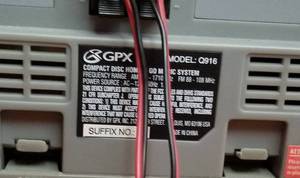 lot 20 image: GPX Shelf Stereo System Model Q916