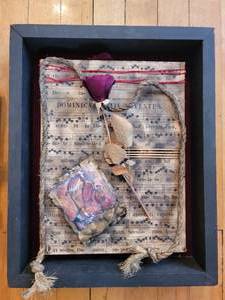 lot 30 image: Rustic Industrial Religious Art from Local Artist