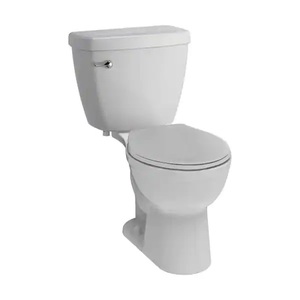 lot 118 image: Delta Foundations 2-piece 1.28 GPF Single Flush Round Front Toilet in White