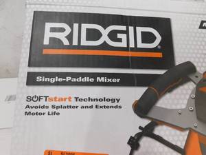 lot 46 image: RIDGID Single-Paddle Mixer