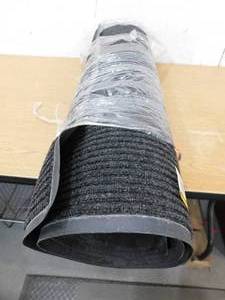 lot 54 image: TrafficMaster Enviroback Charcoal 60 in. x 36 in. Recycled RubberThermoplastic Rib Door Mat