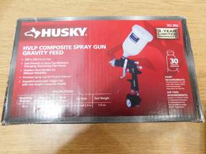lot 5 image: Husky Gravity Feed Composite HVLP Spray Gun