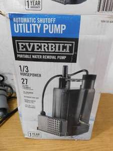 lot 68 image: Everbilt 13 HP Automatic Utility Pump