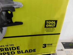 lot 73 image: RYOBI ONE 18V Cordless 5.5 in. Circular Saw (Tool Only)