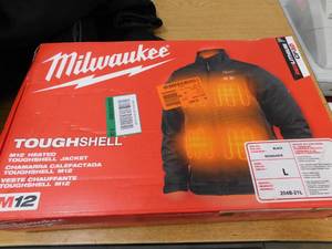 lot 144 image: Milwaukee Medium M12 12-Volt Lithium-Ion Cordless Black Heated Jacket Kit