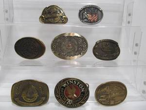 lot 29 image: Lot of 8 Assorted Vintage etc Belt Buckles