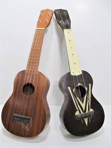 lot 42 image: Pair of Vintage Ukuleles 