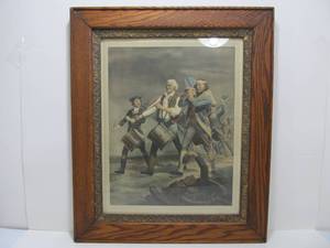 lot 60 image: Vintage Original AM Willard Yankee Doodle The Spirit of 76 Lithograph