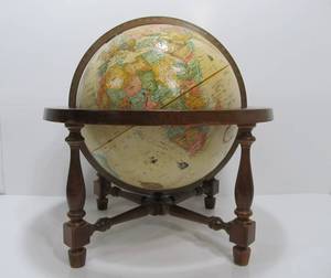 lot 122 image: Replogle 12 Inch Diameter Globe World Classic Series with Wood Stand