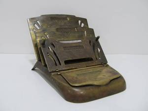 lot 231 image: Old Vintage German Brass Letter Holder