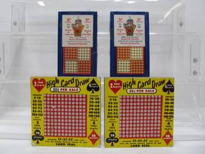 lot 236 image: 4 Vintage Smaller Size Punch Card Games