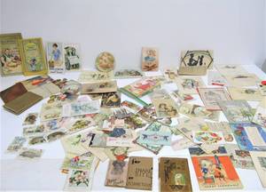 lot 241 image: Estate Lot of Vintage & Antique Paper Ephemera