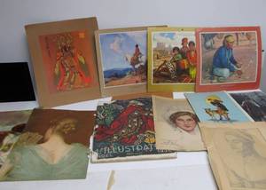 lot 247 image: Nice Lot of Old Prints Art Magazines etc