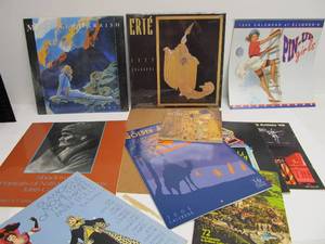 lot 248 image: Group of Artist Calendars - Erte, Pinup, Maxfield Parrrish etc
