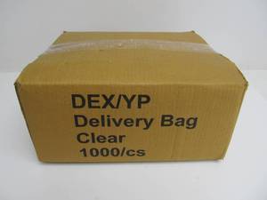 lot 156 image: Brand New Box of 1000 2-Handled Plastic Bags