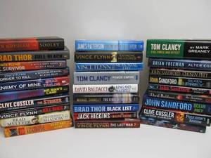 lot 157 image: Large Lot of Excellent Hardcover Books - Thriller, Suspense etc