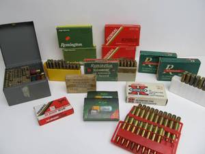 lot 159 image: Large Lot of Vintage etc Ammo & Ammo Boxes