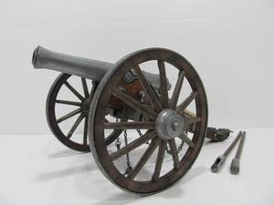 lot 190 image: Vintage Replica 1861 Dahlgren Gun Cannon 