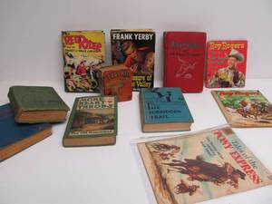 lot 222 image: Group of Vintage Old West Books Comic etc