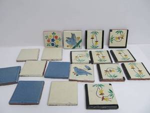 lot 225 image: Lot of Vintage Terra Cotta Pottery Tiles