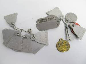 lot 287 image: Lot of Vintage Dog License Tags etc
