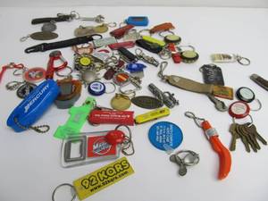 lot 303 image: Lot of Assorted Advertising etc Keychains