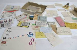 lot 306 image: LARGE Lot of vintage & Antique Paper Ephemera 