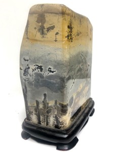 lot 3 image: Beautiful LARGE Natural Stone Chunk of Picture Jasper