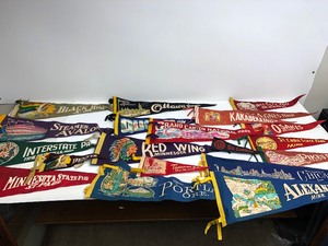 lot 317 image: Lot of Old Vintage Pennants