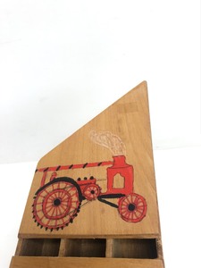 lot 342 image: Hand Made Vintage Folk art Train Whistle wTractor