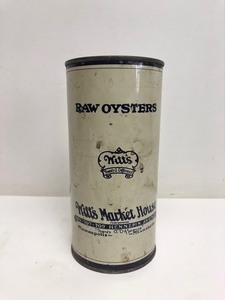 lot 343 image: Antique WITTS Market House Minneapolis Advertising Oyster Tin