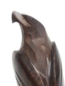 lot 344 image: Hand Carved Ironwood Eagle