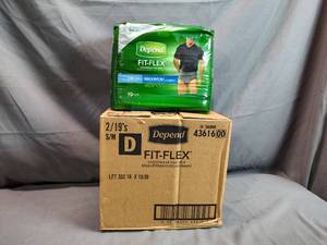 lot 22 image: 2 Packs of Depend Fit Flex SM